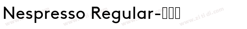 Nespresso Regular字体转换